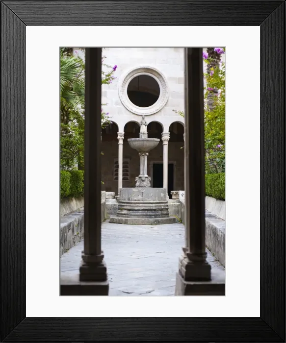 Framed Print : Inside Franciscan Monastery-Museum, Stradun, Dubrovnik Old Town, UNESCO World Heritage Site, Dubrovnik, Croatia, Europe Framed Print : Inside Franciscan Monastery-Museum, Stradun, Dubrovnik Old Town, UNESCO World Heritage Site, Dubrovnik, Croatia, Europe