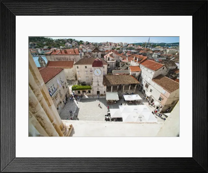 Framed Print : Loggia and St. Lawrence Square viewed from the Cathedral of St. Lawrence, Trogir, UNESCO World Heritage Site, Dalmatian Coast, Croatia, Europe Framed Print : Loggia and St. Lawrence Square viewed from the Cathedral of St. Lawrence, Trogir, UNESCO World Heritage Site, Dalmatian Coast, Croatia, Europe