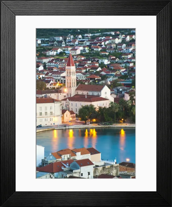 Framed Print : Cathedral of St. Lawrence (Katedrala Sv. Lovre) in Trogir at night, UNESCO World Heritage Site, Dalmatian Coast, Adriatic, Croatia, Europe Framed Print : Cathedral of St. Lawrence (Katedrala Sv. Lovre) in Trogir at night, UNESCO World Heritage Site, Dalmatian Coast, Adriatic, Croatia, Europe