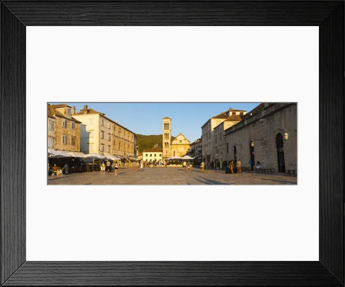 Framed Print : Tourists in St. Stephens Square, Hvar Town, Hvar Island, Dalmatian Coast, Croatia, Europe Framed Print : Tourists in St. Stephens Square, Hvar Town, Hvar Island, Dalmatian Coast, Croatia, Europe