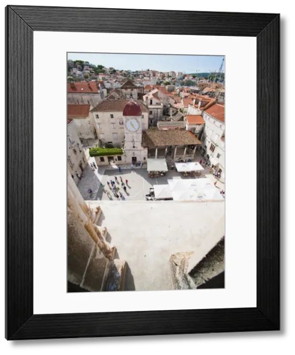Framed Print : St. Lawrence Square viewed from the Cathedral of St. Lawrence, Trogir, UNESCO World Heritage Site, Dalmatian Coast, Croatia, Europe Framed Print : St. Lawrence Square viewed from the Cathedral of St. Lawrence, Trogir, UNESCO World Heritage Site, Dalmatian Coast, Croatia, Europe