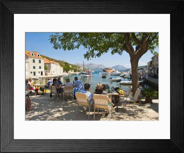 Framed Print : Sipan Island tourists, Elaphiti Islands (Elaphites), Dalmatian Coast, Adriatic, Croatia, Europe Framed Print : Sipan Island tourists, Elaphiti Islands (Elaphites), Dalmatian Coast, Adriatic, Croatia, Europe