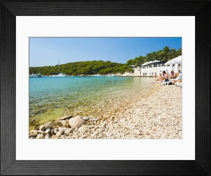 Framed Print : Beach, Pakleni Islands (Paklinski Islands), Dalmatian Coast, Adriatic Sea, Croatia, Europe Framed Print : Beach, Pakleni Islands (Paklinski Islands), Dalmatian Coast, Adriatic Sea, Croatia, Europe