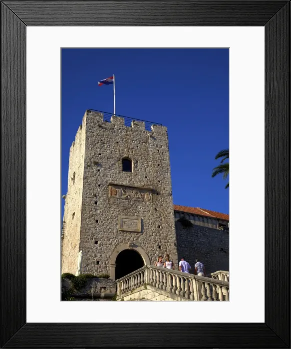 Framed Print : Land Gate, Korcula, Dalmatia, Croatia, Europe Framed Print : Land Gate, Korcula, Dalmatia, Croatia, Europe