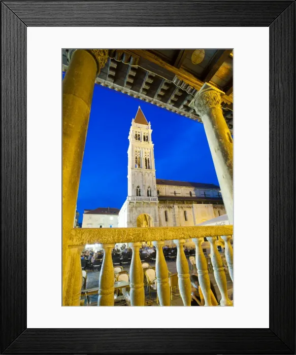 Framed Print : St. Lawrence Cathedral at night, Trogir, Dalmatian Coast, Croatia, Europe Framed Print : St. Lawrence Cathedral at night, Trogir, Dalmatian Coast, Croatia, Europe