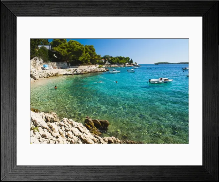 Framed Print : Adriatic Sea, Hvar Island, Dalmatian Coast, Croatia, Europe Framed Print : Adriatic Sea, Hvar Island, Dalmatian Coast, Croatia, Europe