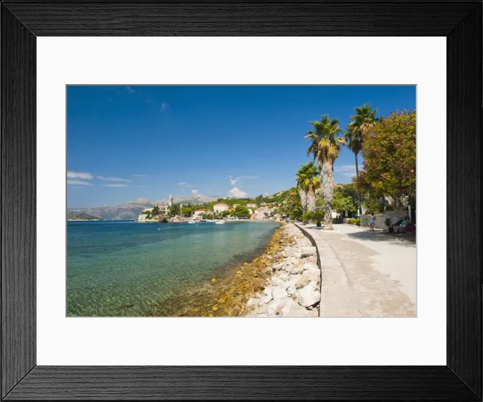 Framed Print : Franciscan Monastery and the waterfront, Lopud Island, Elaphiti Islands (Elaphites), Dalmatian Coast, Adriatic Sea, Croatia, Europe Framed Print : Franciscan Monastery and the waterfront, Lopud Island, Elaphiti Islands (Elaphites), Dalmatian Coast, Adriatic Sea, Croatia, Europe