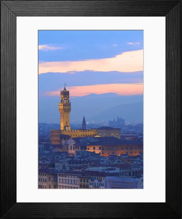 Framed Print : Palazzo Vecchio from Piazzale Michelangelo, Florence, UNESCO World Heritage Site, Tuscany, Italy, Europe Framed Print : Palazzo Vecchio from Piazzale Michelangelo, Florence, UNESCO World Heritage Site, Tuscany, Italy, Europe