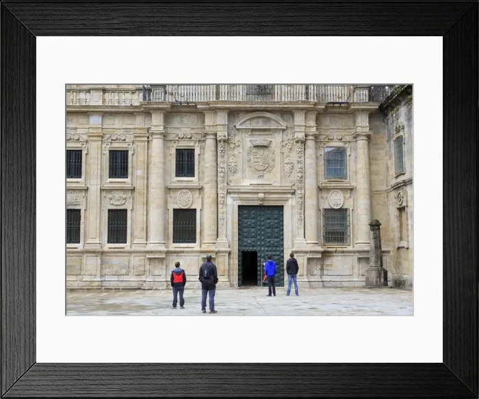 Framed Print : Cathedral entrance on Plaza Quintana, Santiago de Compostela, UNESCO World Heritage Site, Galicia, Spain, Europe Framed Print : Cathedral entrance on Plaza Quintana, Santiago de Compostela, UNESCO World Heritage Site, Galicia, Spain, Europe