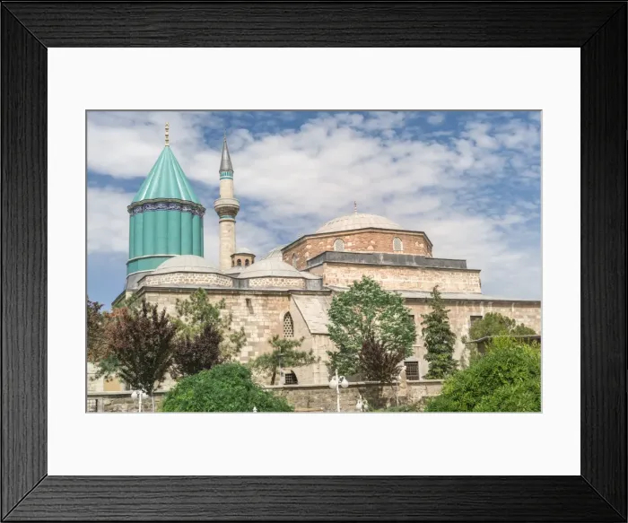 Framed Print : Mevlana (Rumi) mausoleum, Konya, Anatolia, Turkey, Asia Minor, Eurasia