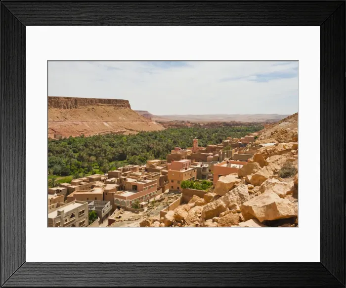 Framed Print : Typical remote Moroccan desert town on the road to the Todra Gorge, Morocco, North Africa, Africa Framed Print : Typical remote Moroccan desert town on the road to the Todra Gorge, Morocco, North Africa, Africa