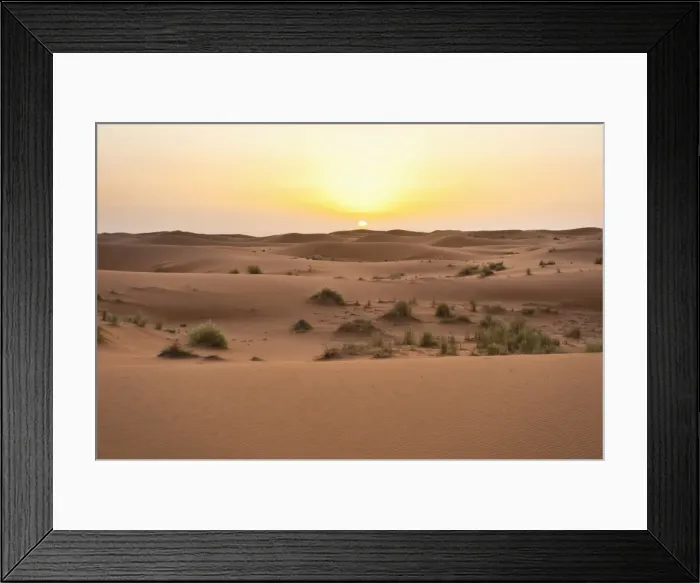 Framed Print : Erg Chebbi dunes at sunrise, Sahara Desert near Merzouga, Morocco, North Africa, Africa