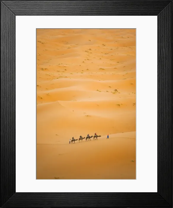 Framed Print : Tourists on a camel ride in Erg Chebbi Desert, Sahara Desert near Merzouga, Morocco, North Africa, Africa Framed Print : Tourists on a camel ride in Erg Chebbi Desert, Sahara Desert near Merzouga, Morocco, North Africa, Africa