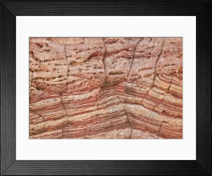 Framed Print : Sandstone wall with red and salmon layers and cracks, Vermillion Cliffs National Monument, Arizona, United States of America, North America Framed Print : Sandstone wall with red and salmon layers and cracks, Vermillion Cliffs National Monument, Arizona, United States of America, North America