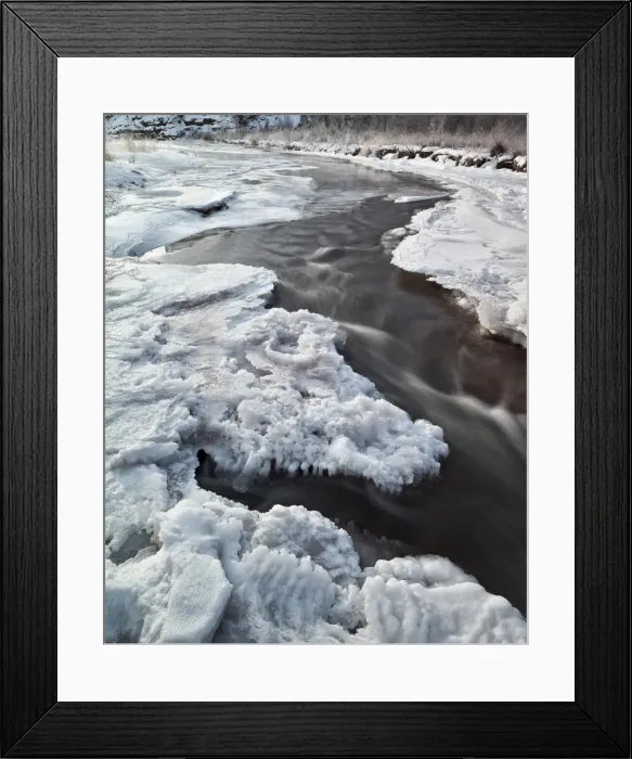 Framed Print : Frozen San Miguel River, San Miguel County, Colorado, United States of America, North America Framed Print : Frozen San Miguel River, San Miguel County, Colorado, United States of America, North America