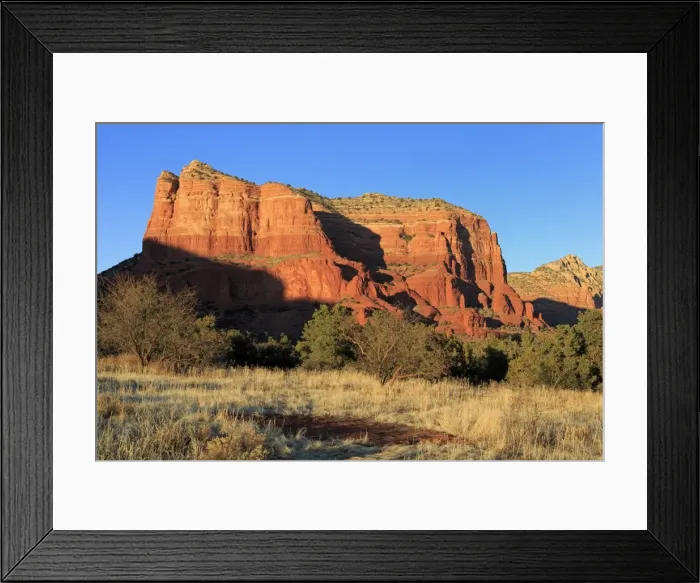 Framed Print : Courthouse Rock, Sedona, Arizona, United States of America, North America