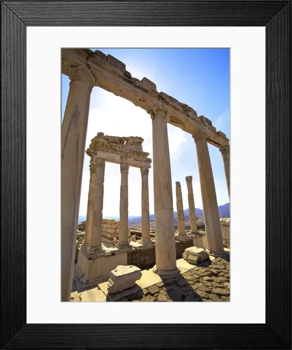 Framed Print : Temple of Trajan, Bergama (Pergamum), Anatolia, Turkey, Asia Minor, Eurasia Framed Print : Temple of Trajan, Bergama (Pergamum), Anatolia, Turkey, Asia Minor, Eurasia