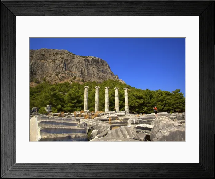 Framed Print : Temple of Athena, Ancient City of Priene, Anatolia, Turkey, Asia Minor, Eurasia Framed Print : Temple of Athena, Ancient City of Priene, Anatolia, Turkey, Asia Minor, Eurasia