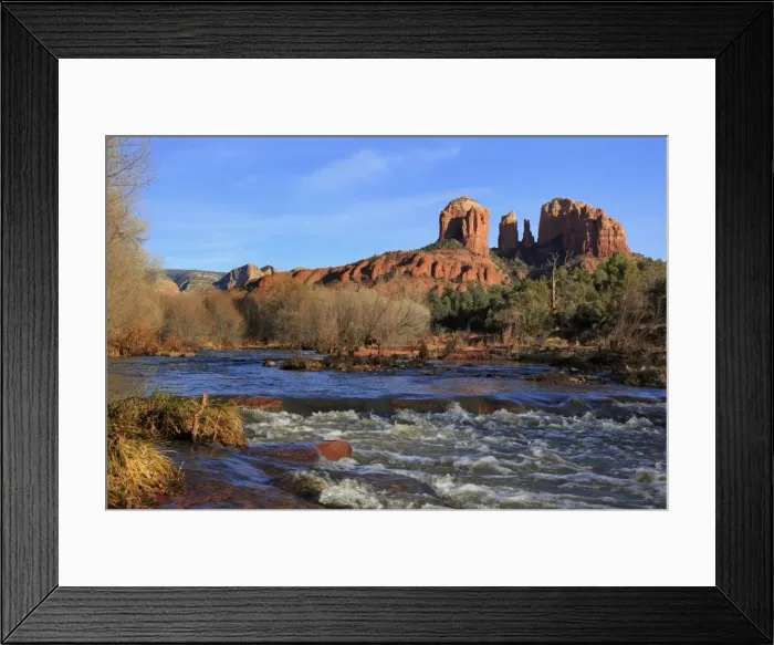 Framed Print : Red Rock Crossing, Sedona, Arizona, United States of America, North America Framed Print : Red Rock Crossing, Sedona, Arizona, United States of America, North America