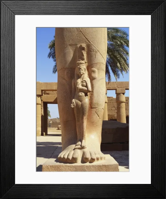 Framed Print : Statue of Bant Anta and Ramses II, Temple of Karnak, Luxor, Egypt Framed Print : Statue of Bant Anta and Ramses II, Temple of Karnak, Luxor, Egypt