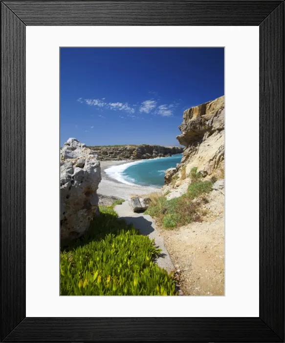 Framed Print : Beach in Rethymno, Crete, Greek Islands, Greece, Europe Framed Print : Beach in Rethymno, Crete, Greek Islands, Greece, Europe