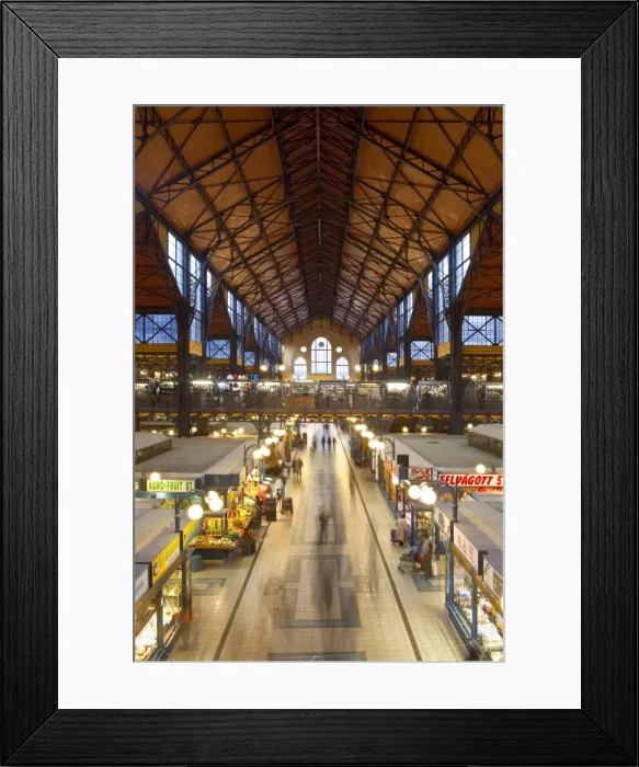 Framed Print : Central Markets, Budapest, Hungary, Europe Framed Print : Central Markets, Budapest, Hungary, Europe