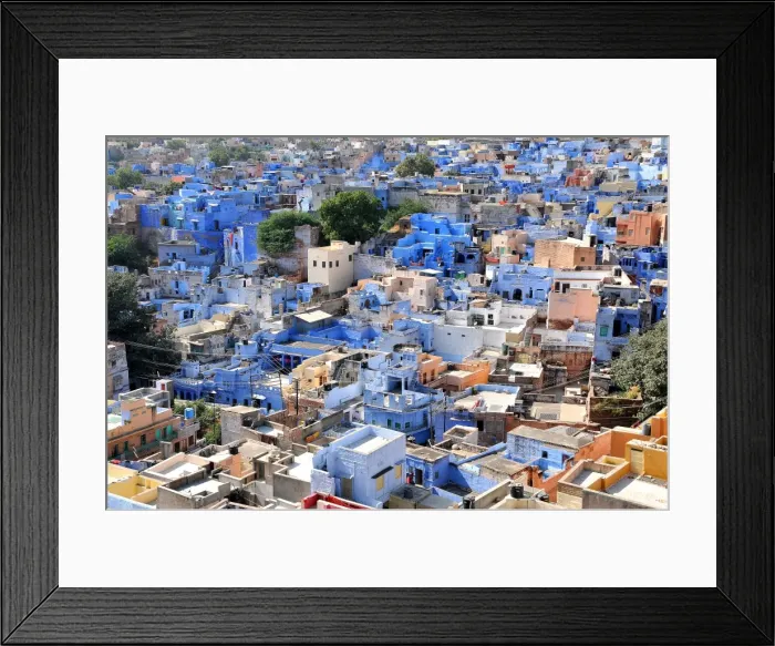 Framed Print : Blue City, Jodhpur, Rajasthan, India, Asia Framed Print : Blue City, Jodhpur, Rajasthan, India, Asia