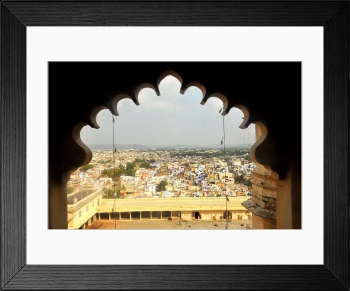 Framed Print : Udaipur city view from Udaipur City Palace Museum, Rajasthan, India, Asia Framed Print : Udaipur city view from Udaipur City Palace Museum, Rajasthan, India, Asia
