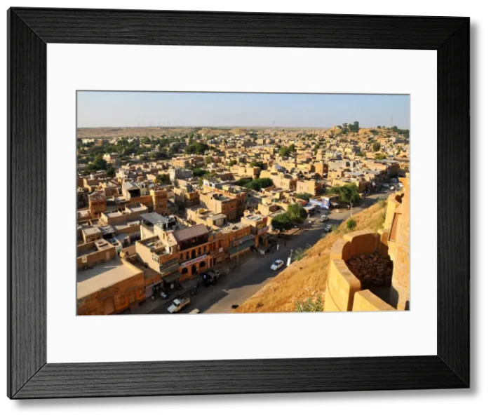 Framed Print : View from the fortifications, Jaisalmer, Rajasthan, India, Asia Framed Print : View from the fortifications, Jaisalmer, Rajasthan, India, Asia