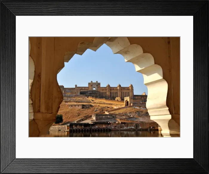 Framed Print : Amber Fort dating from the 16th century, near Jaipur, Rajasthan, India, Asia Framed Print : Amber Fort dating from the 16th century, near Jaipur, Rajasthan, India, Asia