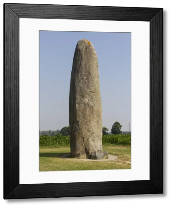 Framed Print : Menhir (ancient standing stone), Le Champ Dolent, Dol-de-Bretagne, Brittany, France, Europe Framed Print : Menhir (ancient standing stone), Le Champ Dolent, Dol-de-Bretagne, Brittany, France, Europe