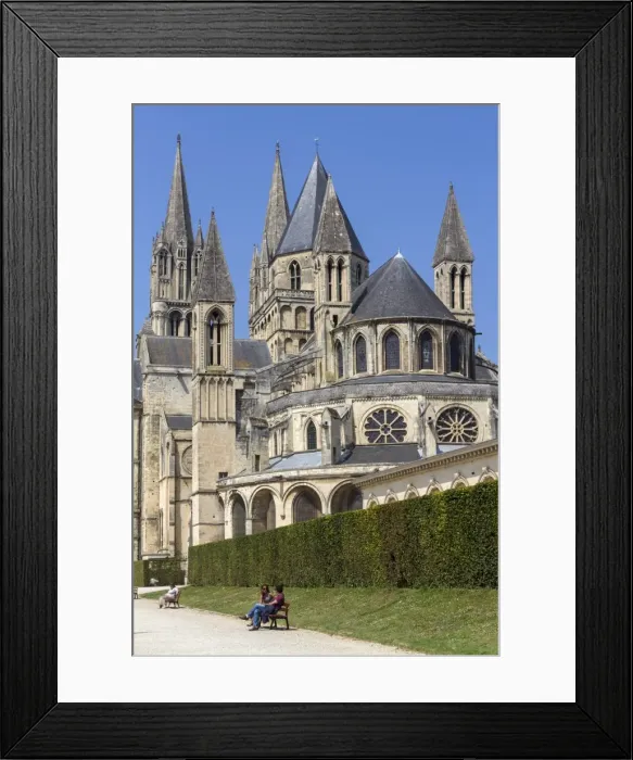 Framed Print : Abbaye-aux-Hommes, Caen, Normandy, France, Europe Framed Print : Abbaye-aux-Hommes, Caen, Normandy, France, Europe