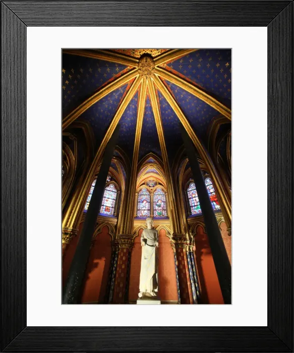 Framed Print : St. Louis IX commonly St. Louis, The Holy Chapel, Paris, France, Europe Framed Print : St. Louis IX commonly St. Louis, The Holy Chapel, Paris, France, Europe