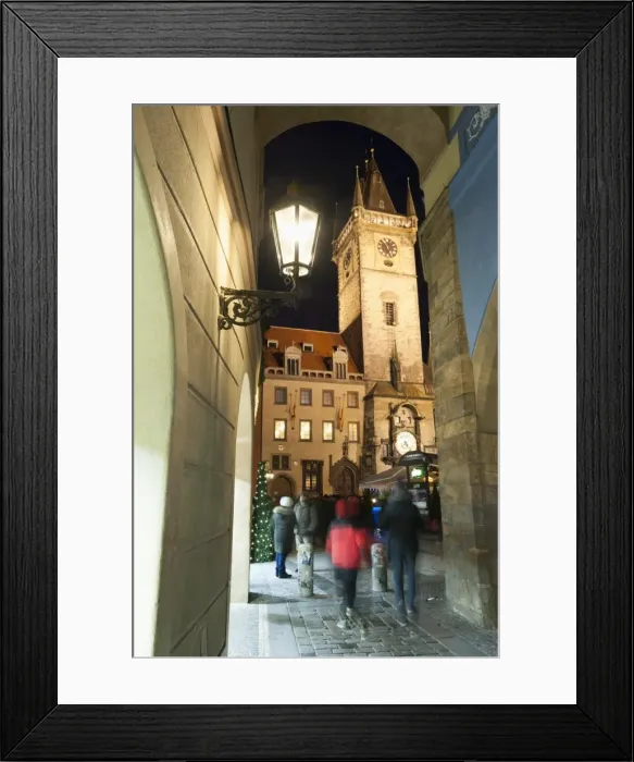 Framed Print : Gothic Old Town Hall at twilight, Old Town Square, UNESCO World Heritage Site, Prague, Czech Republic, Europe Framed Print : Gothic Old Town Hall at twilight, Old Town Square, UNESCO World Heritage Site, Prague, Czech Republic, Europe