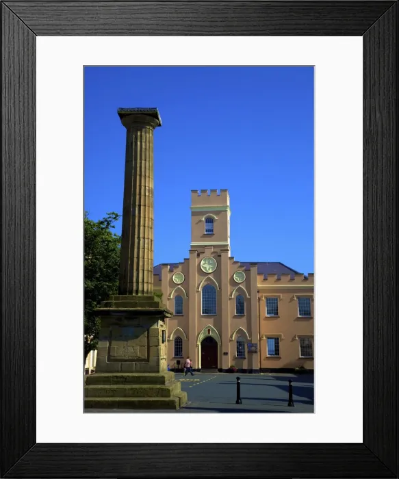 Framed Print : The Ancient Market Cross and Old St. Marys Church, Castletown, Isle of Man, Europe Framed Print : The Ancient Market Cross and Old St. Marys Church, Castletown, Isle of Man, Europe