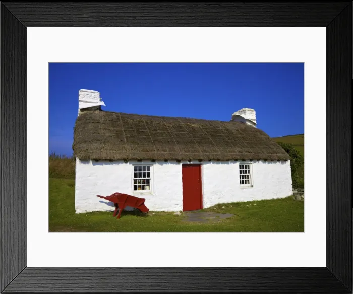 Framed Print : Traditional house, Cregneash, Isle of Man, Europe Framed Print : Traditional house, Cregneash, Isle of Man, Europe