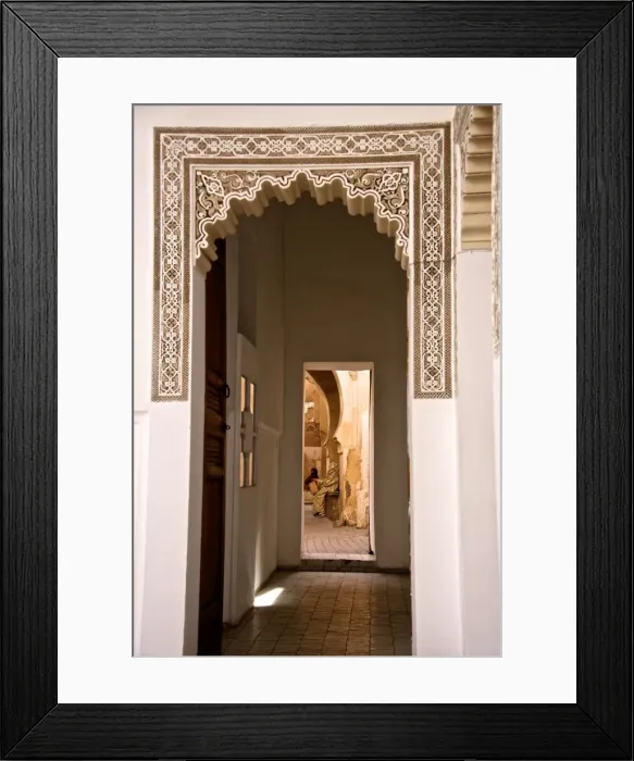 Framed Print : Archway, engraved plaster, Storks House, Dar Bellarj, built in 1930, Arts and Crafts Centre, Art foundation, Medina, Marrakech, Morocco, North Africa, Africa Framed Print : Archway, engraved plaster, Storks House, Dar Bellarj, built in 1930, Arts and Crafts Centre, Art foundation, Medina, Marrakech, Morocco, North Africa, Africa