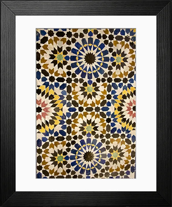 Framed Print : Zeliges, colored decor, Storks House, Dar Bellarj, built in 1930, Arts and Crafts Centre, Art foundation, Medina, Marrakech, Morocco, North Africa, Africa Framed Print : Zeliges, colored decor, Storks House, Dar Bellarj, built in 1930, Arts and Crafts Centre, Art foundation, Medina, Marrakech, Morocco, North Africa, Africa