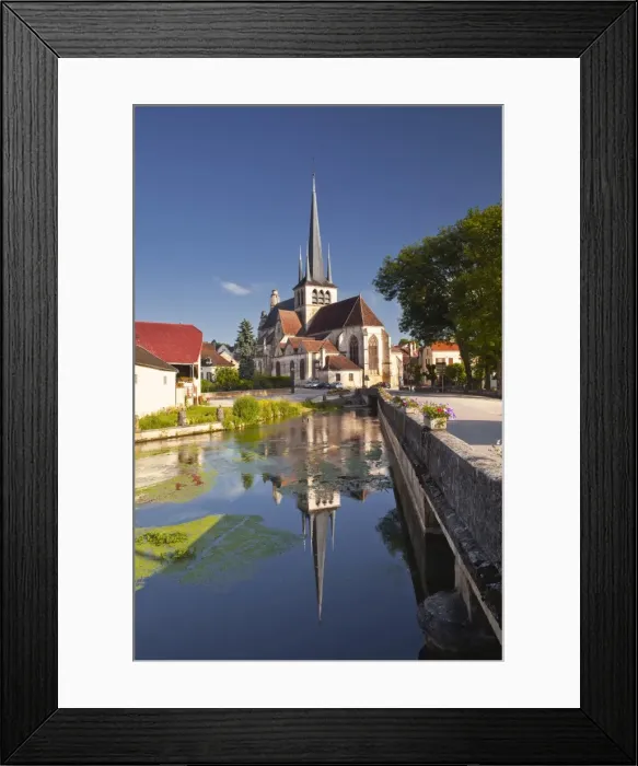 Framed Print : L eglise Saint-Pierre-es-Liens in Bas Riceys, Champagne, France, Europe