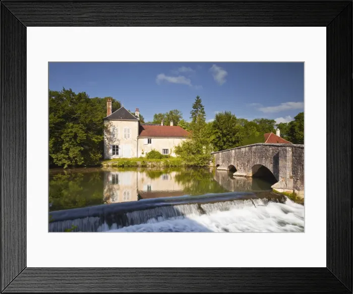 Framed Print : La Laignes river flowing through the village of Les Riceys, Aube, Champagne-Ardennes, France, Europe Framed Print : La Laignes river flowing through the village of Les Riceys, Aube, Champagne-Ardennes, France, Europe