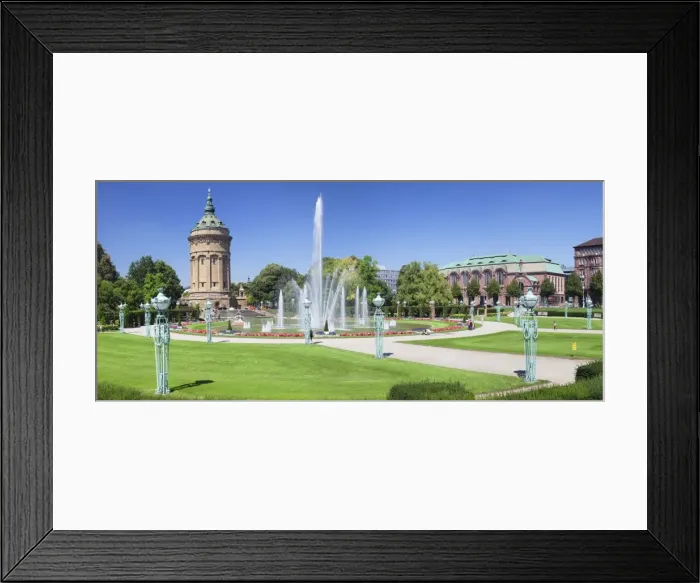 Framed Print : Wasserturm, Mannheim, Baden Wurttemberg, Germany, Europe Framed Print : Wasserturm, Mannheim, Baden Wurttemberg, Germany, Europe