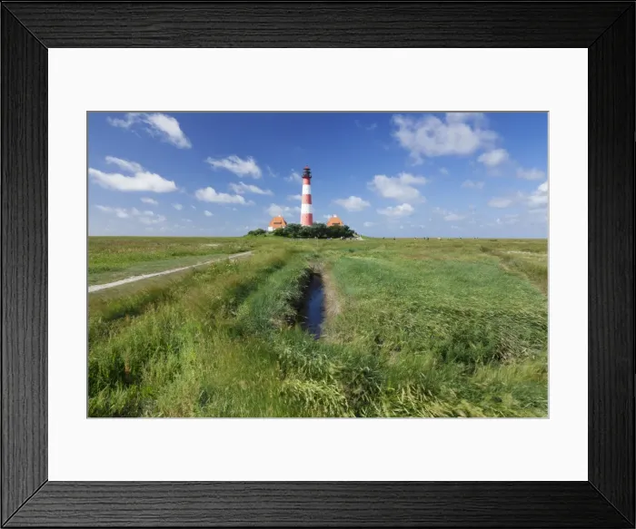 Framed Print : Westerheversand Lighthouse, Westerhever, Eiderstedt Peninsula, Schleswig Holstein, Germany, Europe Framed Print : Westerheversand Lighthouse, Westerhever, Eiderstedt Peninsula, Schleswig Holstein, Germany, Europe