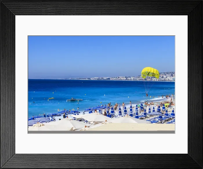 Framed Print : Beach scene, Nice, Alpes Maritimes, Provence, Cote d Azur, French Riviera, France, Mediterranean, Europe Framed Print : Beach scene, Nice, Alpes Maritimes, Provence, Cote d Azur, French Riviera, France, Mediterranean, Europe