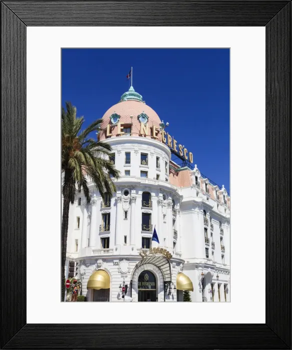 Framed Print : Hotel Negresco, Promenade des Anglais, Nice, Alpes Maritimes, Provence, Cote d Azur, French Riviera, France, Europe Framed Print : Hotel Negresco, Promenade des Anglais, Nice, Alpes Maritimes, Provence, Cote d Azur, French Riviera, France, Europe