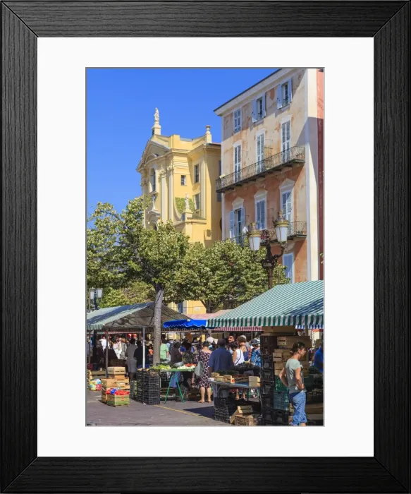 Framed Print : The morning fruit and vegetable market, Cours Saleya, Nice, Alpes-Maritimes, Provence, Cote d Azur, French Riviera, France, Europe Framed Print : The morning fruit and vegetable market, Cours Saleya, Nice, Alpes-Maritimes, Provence, Cote d Azur, French Riviera, France, Europe