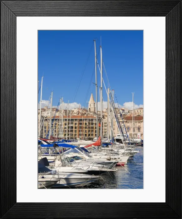 Framed Print : View across the Vieux Port, Marseille, Bouches-du-Rhone, Provence-Alpes-Cote-d Azur, France, Mediterranean, Europe Framed Print : View across the Vieux Port, Marseille, Bouches-du-Rhone, Provence-Alpes-Cote-d Azur, France, Mediterranean, Europe