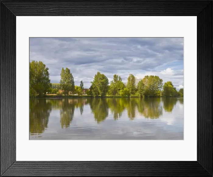 Framed Print : Trees reflecting in the River Dordogne, Dordogne, France, Europe Framed Print : Trees reflecting in the River Dordogne, Dordogne, France, Europe