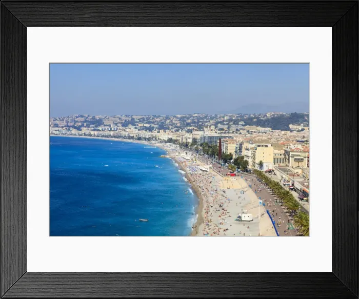 Framed Print : Baie des Anges and Promenade Anglais, Nice, Alpes Maritimes, Provence, Cote d Azur, French Riviera, France, Mediterranean, Europe Framed Print : Baie des Anges and Promenade Anglais, Nice, Alpes Maritimes, Provence, Cote d Azur, French Riviera, France, Mediterranean, Europe