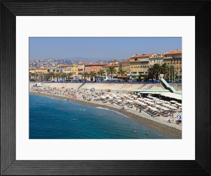Framed Print : Baie des Anges and Promenade Anglais, Nice, Alpes Maritimes, Provence, Cote d Azur, French Riviera, France, Mediterranean, Europe Framed Print : Baie des Anges and Promenade Anglais, Nice, Alpes Maritimes, Provence, Cote d Azur, French Riviera, France, Mediterranean, Europe