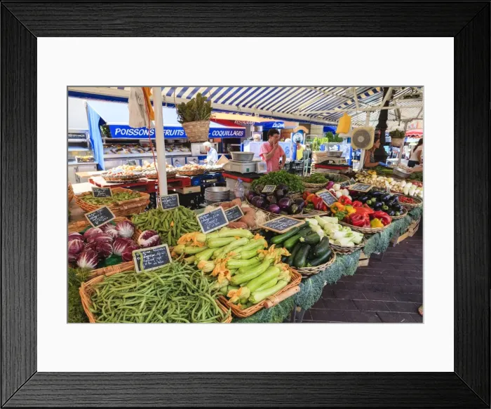 Framed Print : The morning fruit and vegetable market, Cours Saleya, Nice, Alpes Maritimes, Provence, Cote d Azur, French Riviera, France, Europe Framed Print : The morning fruit and vegetable market, Cours Saleya, Nice, Alpes Maritimes, Provence, Cote d Azur, French Riviera, France, Europe